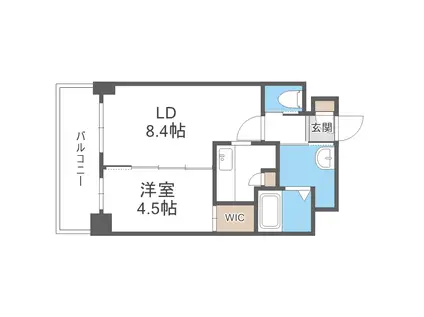 小泉マンションMEM19(1LDK/8階)の間取り写真