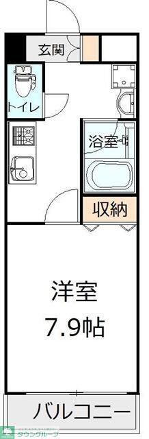 オアゾ桜台(1K/3階)の間取り写真
