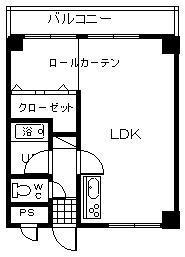 第3久保ビルANNEX(1LDK/3階)の間取り写真