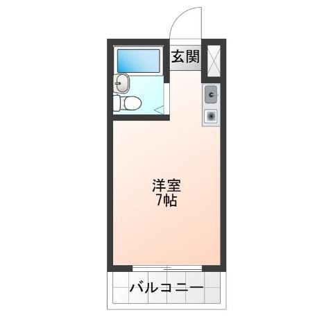 エムエスエイ山王(ワンルーム/4階)の間取り写真