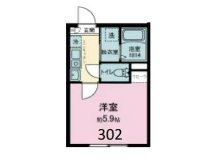 ベステージ鎌倉坂ノ下(1K/3階)の間取り写真