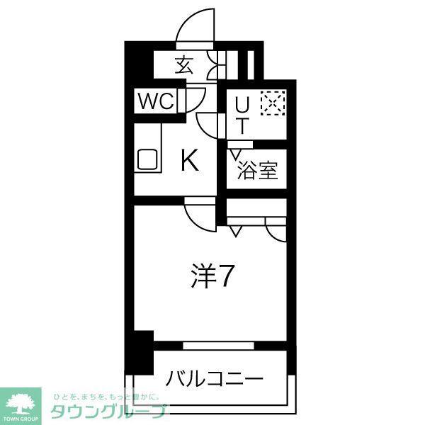 エスリード大須観音プリモ(1K/6階)の間取り写真