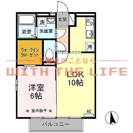 コルリス(1LDK/1階)の間取り写真