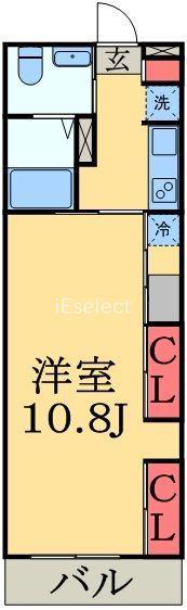 リブリ・CASA TRES(1K/1階)の間取り写真