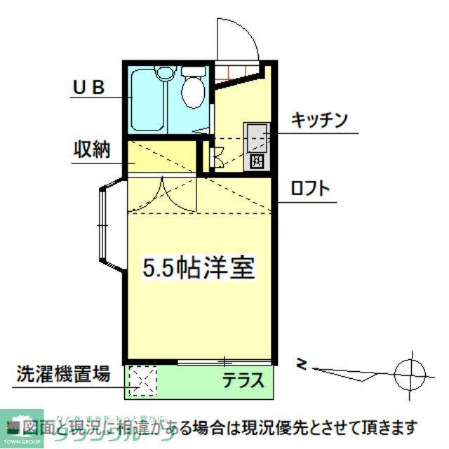 ロジュマン坂戸3号棟(1K/1階)の間取り写真