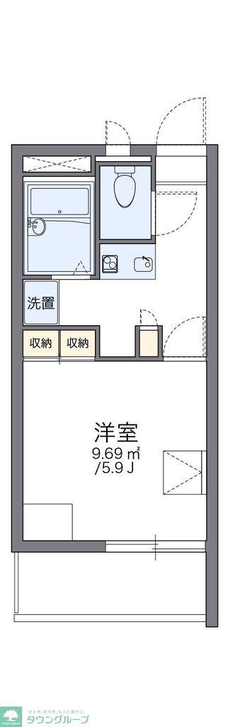 レオパレスリオ(1K/3階)の間取り写真