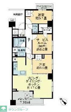アールブラン大倉山(2SLDK/2階)の間取り写真