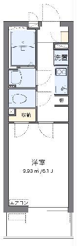 クレイノリバティ レジデンス(1K/4階)の間取り写真