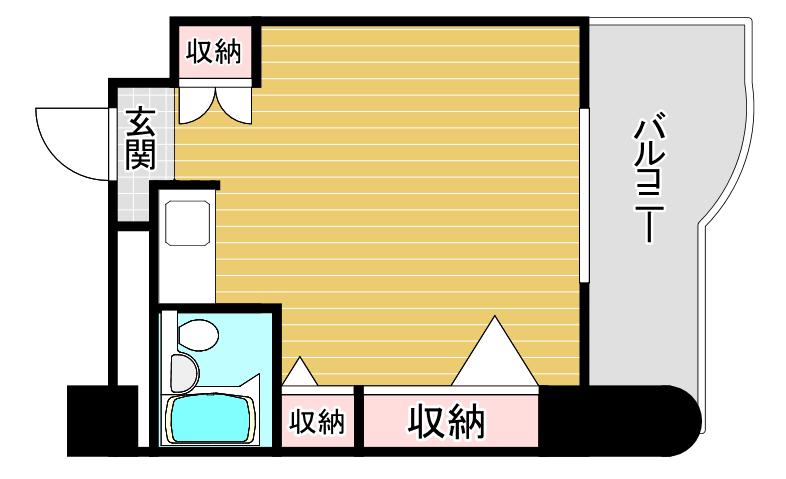 レバンガ天神橋AP(ワンルーム/6階)の間取り写真