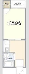 MOX諏訪(1K/2階)の間取り写真