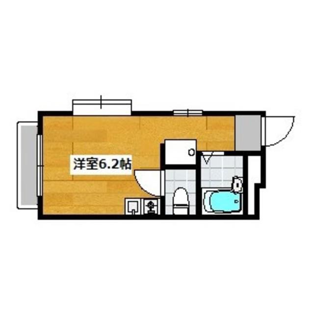 フレンディ南ヶ丘(ワンルーム/2階)の間取り写真