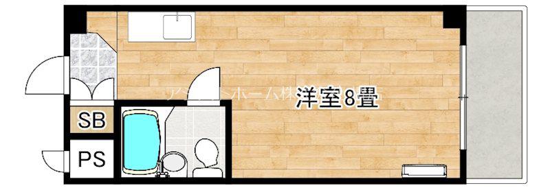 プレアール御陵前(ワンルーム/5階)の間取り写真