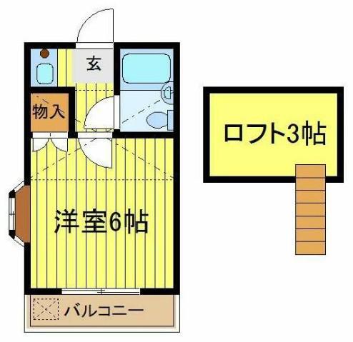 PALACIO MATSUDO 1650パラシオマツド パラーシオマ(1K/2階)の間取り写真