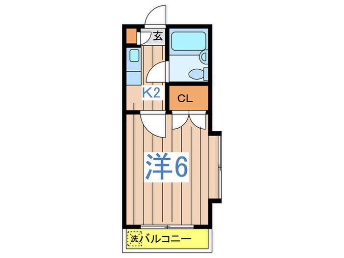 MAISON DE HEARTLEY(1K/2階)の間取り写真