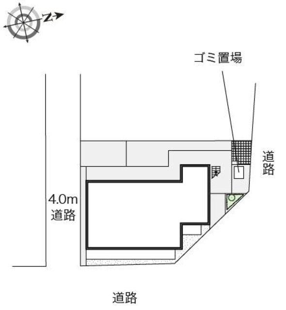 レオネクストNAGOMI(1K/4階)の間取り写真