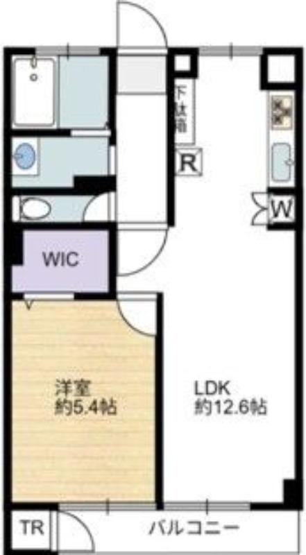松栄大宮マンション(1LDK/5階)の間取り写真