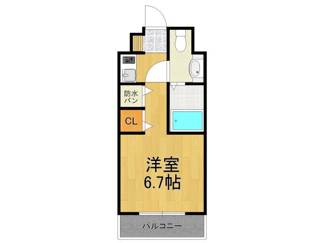デルファーレ西宮(1K/5階)の間取り写真