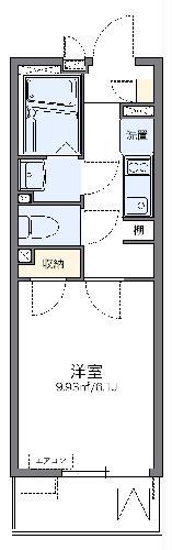 レオネクストT&I(1K/3階)の間取り写真