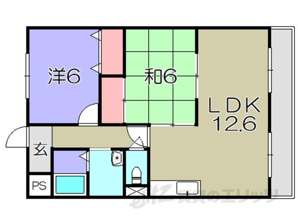 FIRSTVIEW西中野(2LDK/2階)の間取り写真