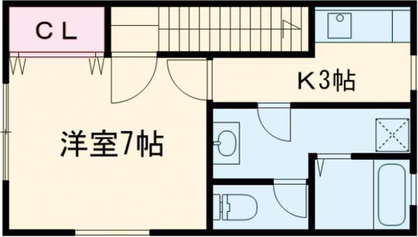 EXCEL VIEW II(1K/1階)の間取り写真