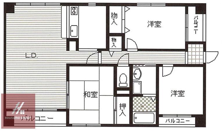 グレイシー丸川(3LDK/1階)の間取り写真