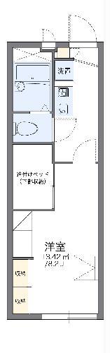 レオパレスBAHAGIA(1K/2階)の間取り写真