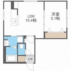 ELYSEE313 エリゼ313(1LDK/3階)の間取り写真