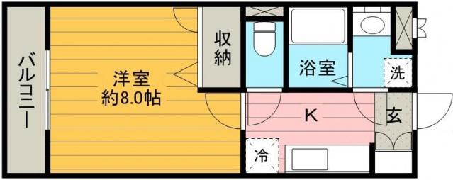 アルエット 311(1K/3階)の間取り写真
