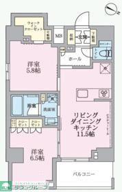 ARKMARK成増(2LDK/11階)の間取り写真