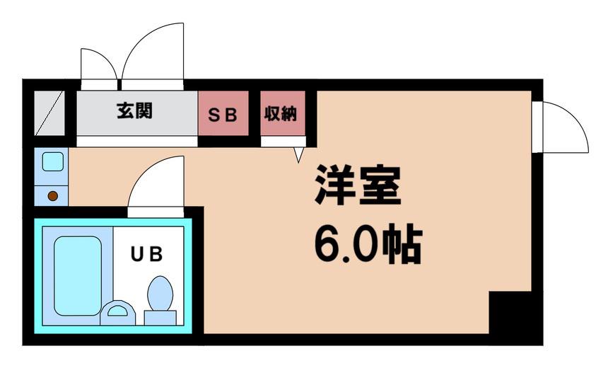 タケ&ハルビル第2(ワンルーム/8階)の間取り写真