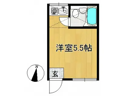 スペース210高津(ワンルーム/2階)の間取り写真