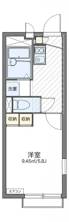 レオパレスそよかぜ 2階階 間取り