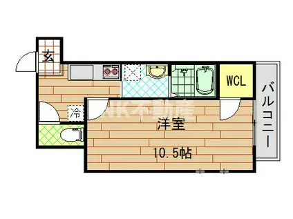 フジパレス吉田本町III番館(1K/1階)の間取り写真