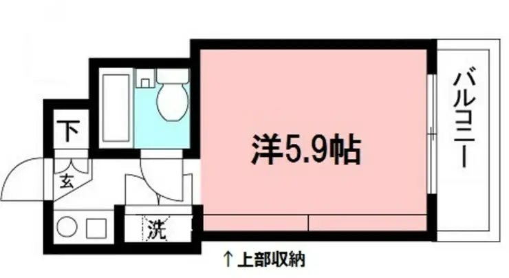 パンテール中野島 2階階 間取り