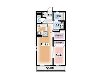 HEIM MAISON千代田(1LDK/1階)の間取り写真