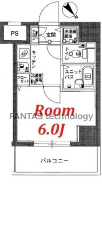 スカイコート巣鴨 14階階 間取り