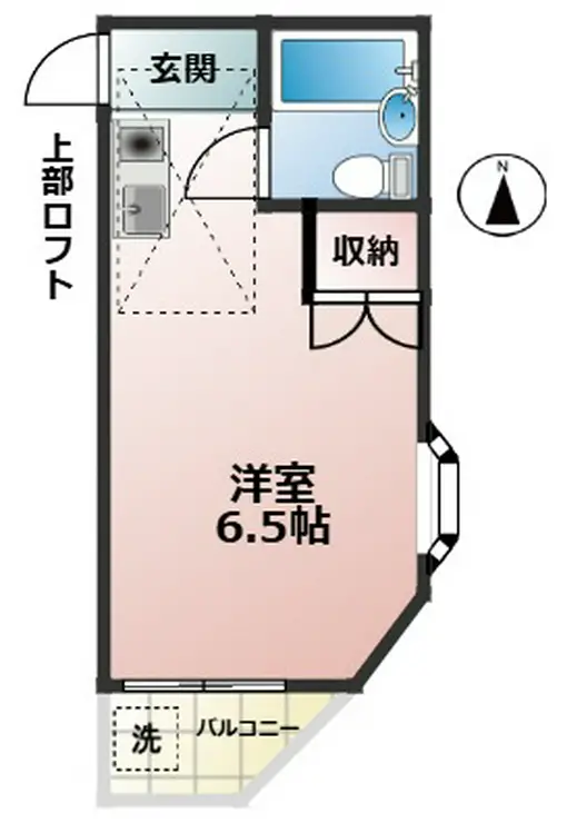 コーポ美園 2階階 間取り