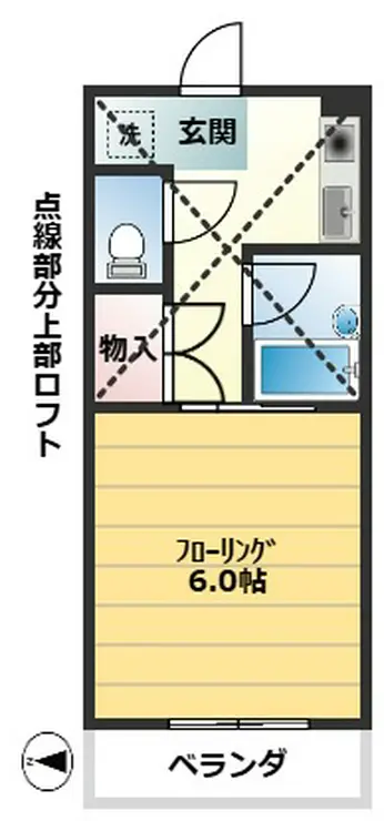 コーポソレイユ 2階階 間取り