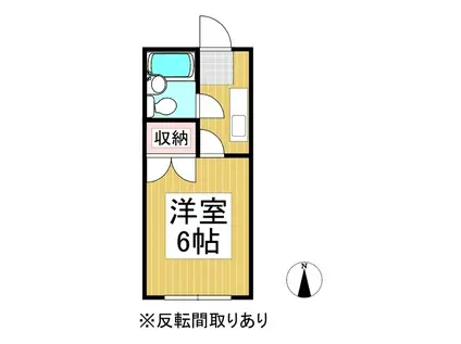 第一甲子ビル(1K/3階)の間取り写真