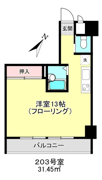 久米川プラネット 2階階 間取り