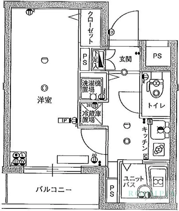 スカイコート池袋西弐番館 1階階 間取り