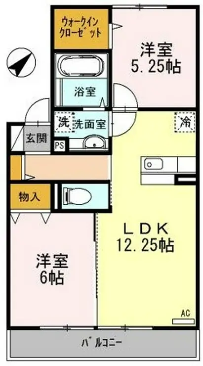ベルテ東豊田 1階階 間取り