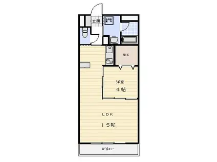 スクエア西丸之内(1LDK/3階)の間取り写真