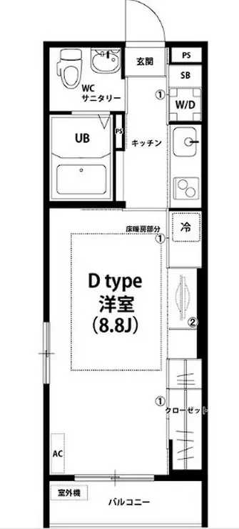 リブリ・美緒 1階階 間取り