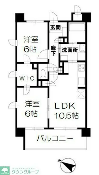 南柏ポラールコート 2階階 間取り