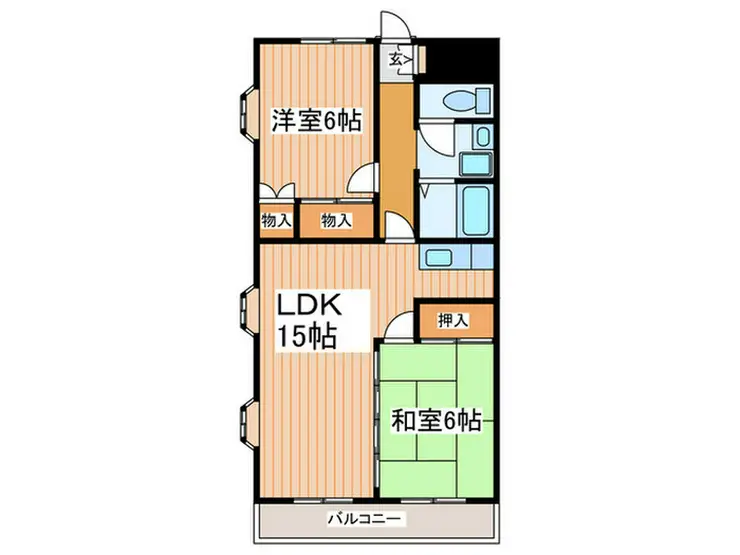 グランデール向原 2階階 間取り