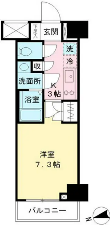 ACOLT府中緑町 6階階 間取り
