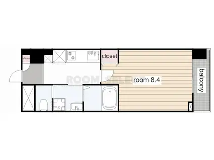 COZY川名本町(1K/2階)の間取り写真