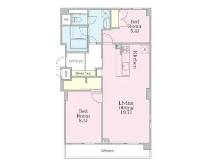 グラマシー恵比寿(1SLDK/5階)の間取り写真