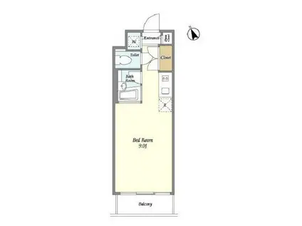 プレミアステージ大崎(ワンルーム/3階)の間取り写真